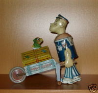 Vintage Tin Wind-up POPEYE EXPRESS - complete & working